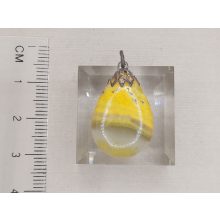 Bumble Bee jáspis medál kaboson