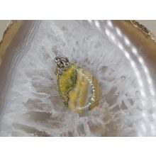 Bumble Bee jáspis medál kaboson