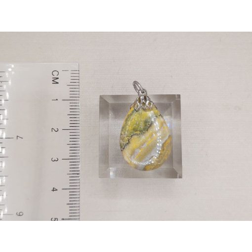 Bumble Bee jáspis medál kaboson