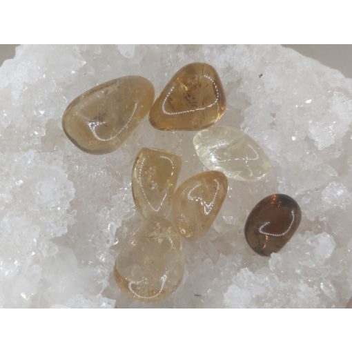 Citrin natúr marokkő pici véletlenszerűen