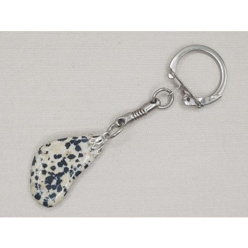 Dalmát jáspis kulcstartó 