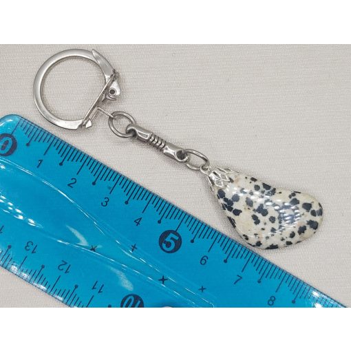 Dalmát jáspis kulcstartó 