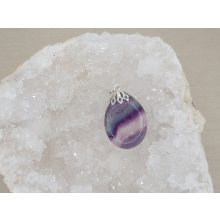 Fluorit medál lapos kicsi