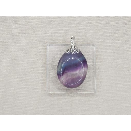 Fluorit medál lapos kicsi