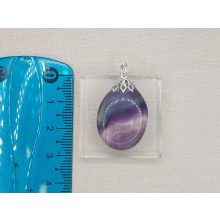 Fluorit medál lapos kicsi