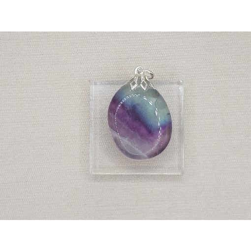 Fluorit medál lapos kicsi