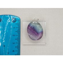 Fluorit medál lapos kicsi