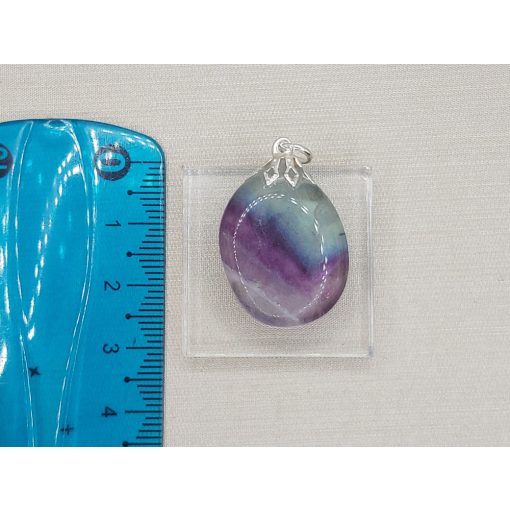 Fluorit medál lapos kicsi