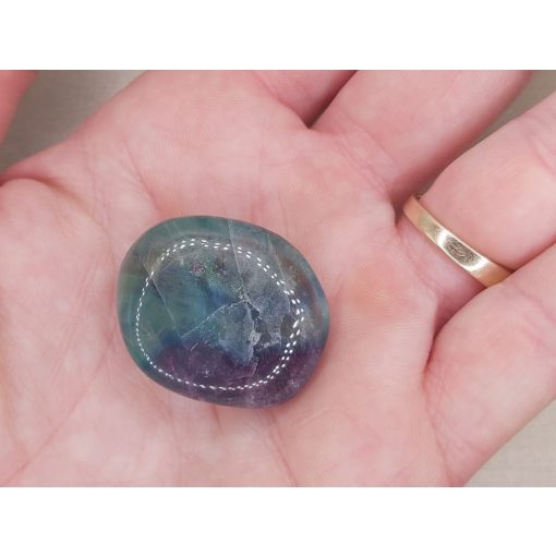 Fluorit marokkő nagy lila és zöld