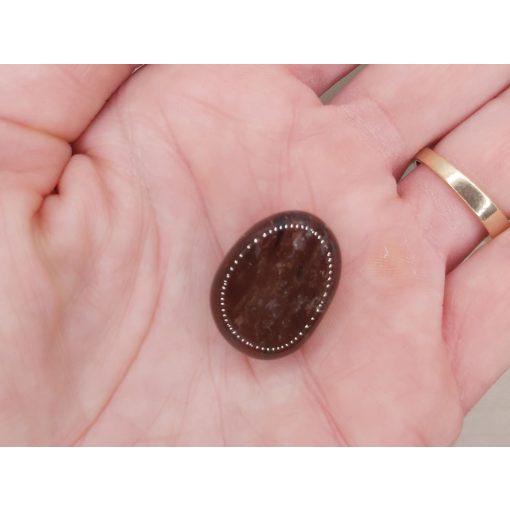 Füstkvarc marokkő lapos kicsi