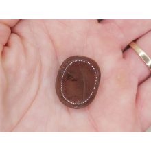 Füstkvarc marokkő lapos kicsi