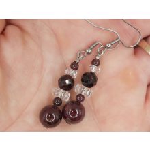 Gránát formadíszített füli