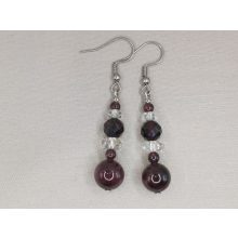 Gránát formadíszített füli