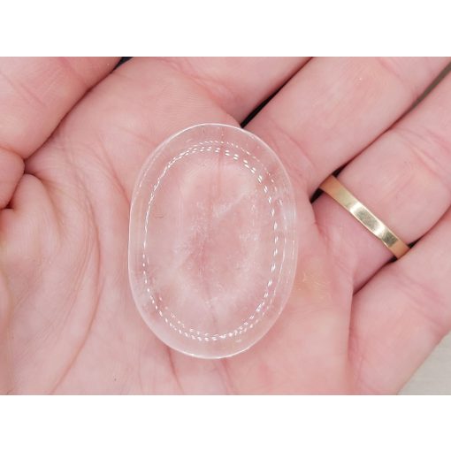 Hegyikristály marokkő lapos nagy