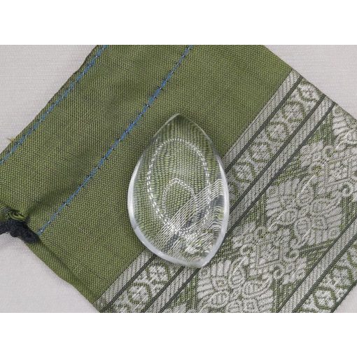 Hegyikristály marokkő csepp alakú