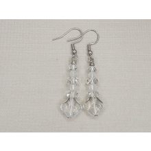 Hegyikristály formadíszített fülbevaló