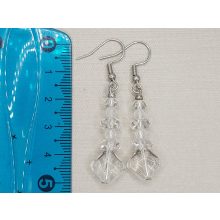 Hegyikristály formadíszített fülbevaló