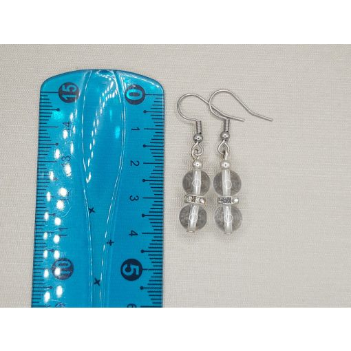 Hegyikristály golyós fülbevaló