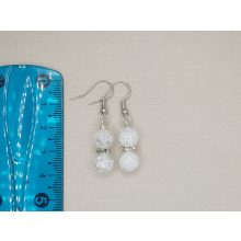 Hegyikristály golyós fülbevaló