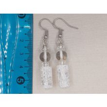 Hegyikristály formadíszített fülbevaló