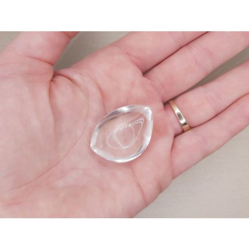 Hegyikristály marokkő csepp alakú