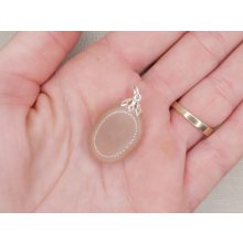 Holdkő medál barna lapos