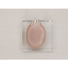 Holdkő medál barna lapos