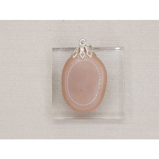 Holdkő medál barna lapos