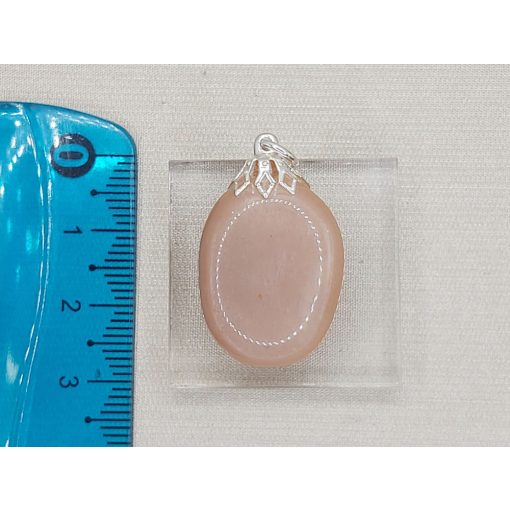 Holdkő medál barna lapos