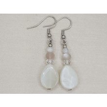 Holdkő formadíszített fülbevaló