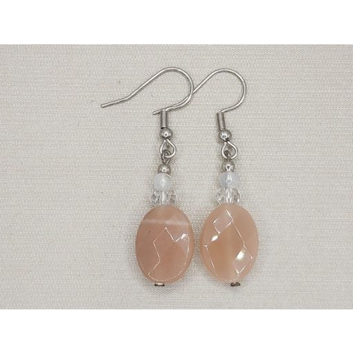 Holdkő formadíszített fülbevaló