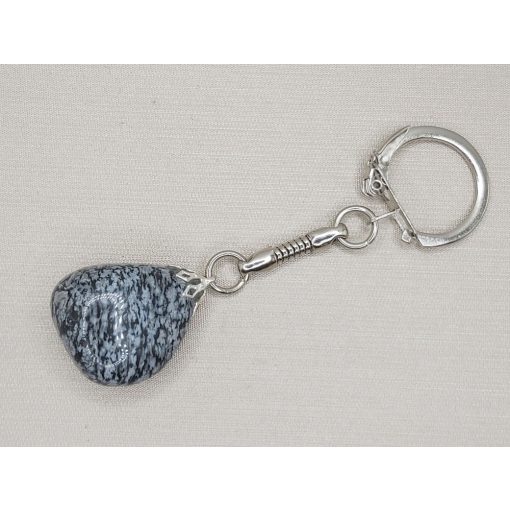 Hópehelyobszidián kulcstartó 