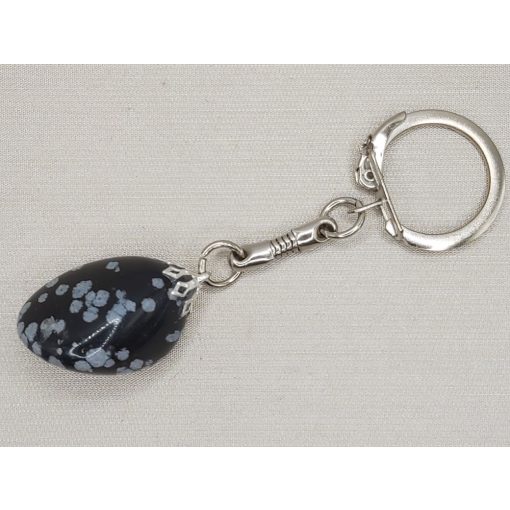 Hópehelyobszidián kulcstartó 