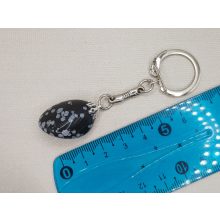 Hópehelyobszidián kulcstartó 