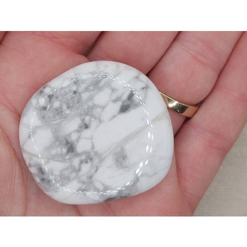 Howlit marokkő lapos nagy 