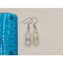 Jáde golyós fülbevaló