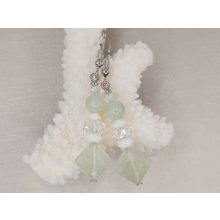 Jade formadíszített fülbevaló