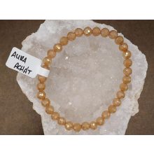 Aura achát karkötő fazettált 6 mm