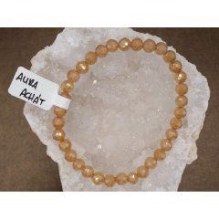 Aura achát karkötő fazettált 6 mm