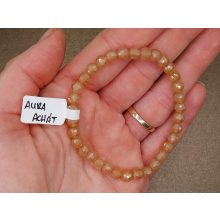 Aura achát karkötő fazettált 6 mm