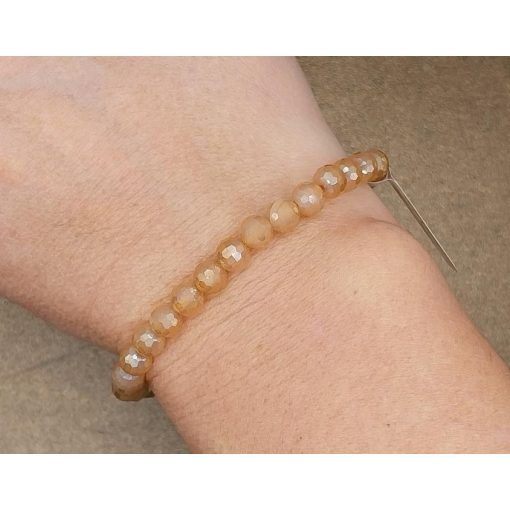 Aura achát karkötő fazettált 6 mm