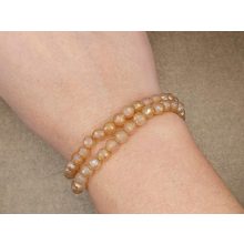 Aura achát karkötő fazettált 6 mm