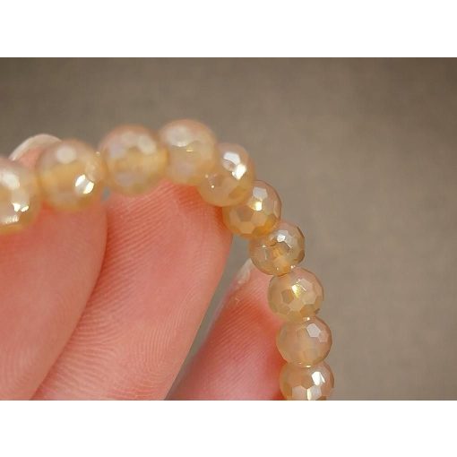 Aura achát karkötő fazettált 6 mm