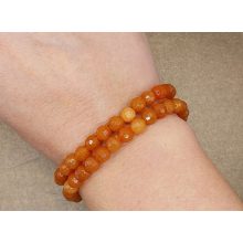 Barack aventurin karkötő fazettált 6 mm