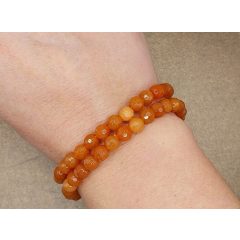 Barack aventurin karkötő fazettált 6 mm