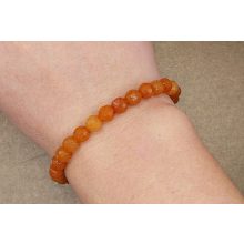 Barack aventurin karkötő fazettált 6 mm