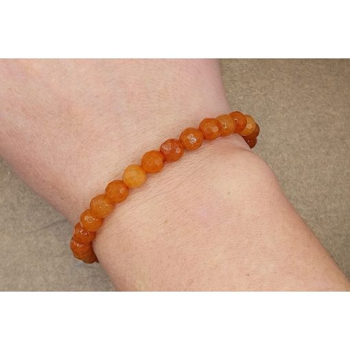 Barack aventurin karkötő fazettált 6 mm