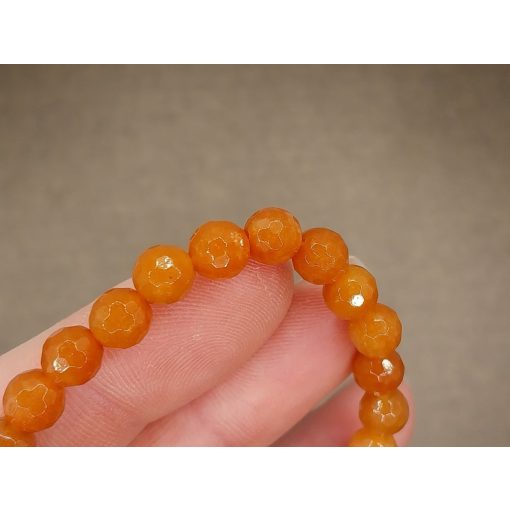 Barack aventurin karkötő fazettált 6 mm