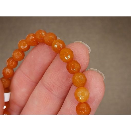 Barack aventurin karkötő fazettált 6 mm