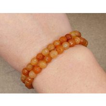 Barack aventurin karkötő fazettált 6 mm